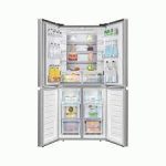 HISENSE REF 56 WC 432 L, Frost Free, Low Noise, Environment-Friendly Tech, Silver, Dispenser, R600 Gas, 4 DOORSDEMAND (CONVERT FROM A FRIDGE AND FREEZER WITH 18 C-5C)