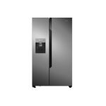 HISENSE REF 70 WS 535 L, No Frost, Low Noise, Environment-Friendly Tech, Silver, R600 Gas, Water Dispenser